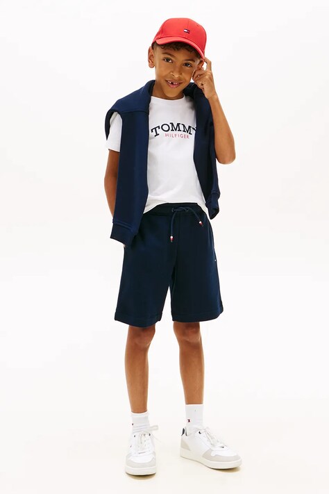 Tommy Hilfiger komplet codzienny dziecięcy bawełniany biały KB0KB10290