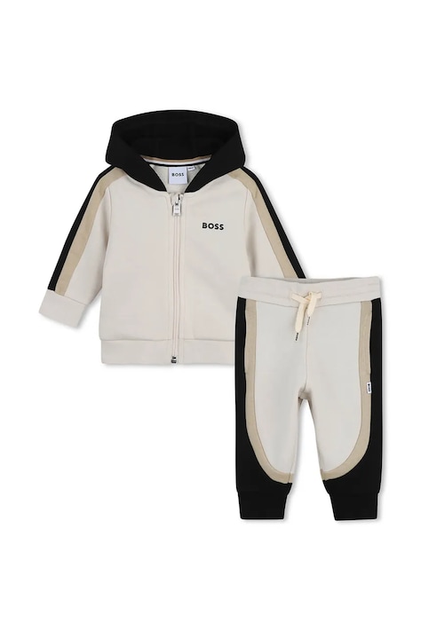 Trenirka za dojenčka BOSS bež barva, J52850