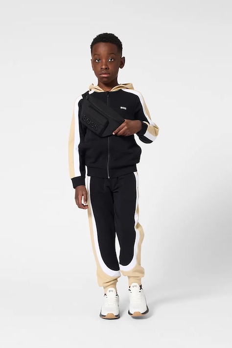 Detská tepláková súprava BOSS čierna farba, J53004