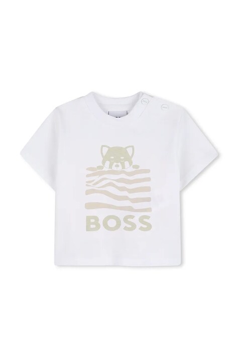 Комплект з додаванням льону для немовлят BOSS — SS26-DKB05Z, білий — фото 3