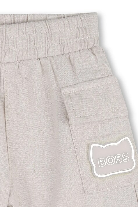 Комплект з додаванням льону для немовлят BOSS — SS26-DKB05Z, білий — фото 6