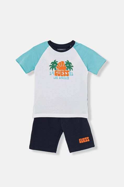 Guess komplet codzienny dziecięcy bawełniany granatowy N6GG03 K8HM4