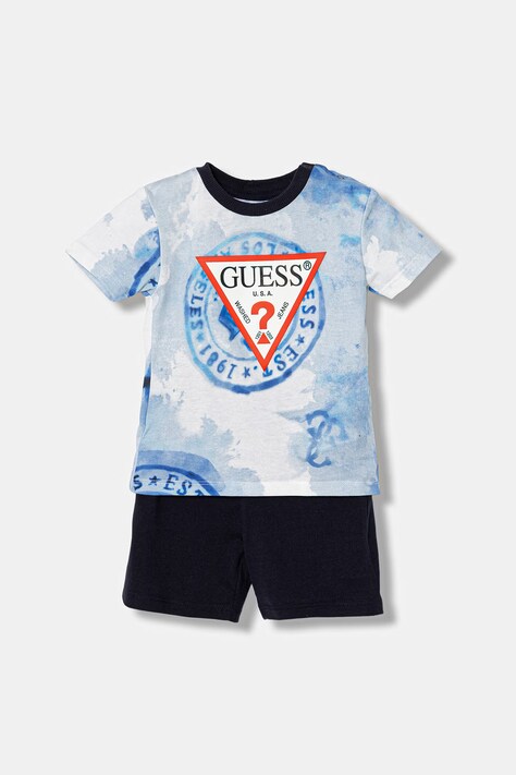 Guess komplet bawełniany dziecięcy 2-pack kolor granatowy I6GG00 K8HM4