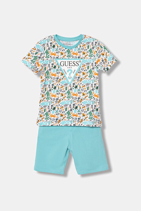 Guess komplet bawełniany dziecięcy 2-pack kolor niebieski N6GG00 K8HM4