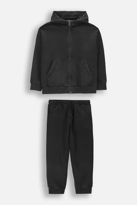 Coccodrillo komplet dresowy dziecięcy bawełniany czarny FISHING CLUB