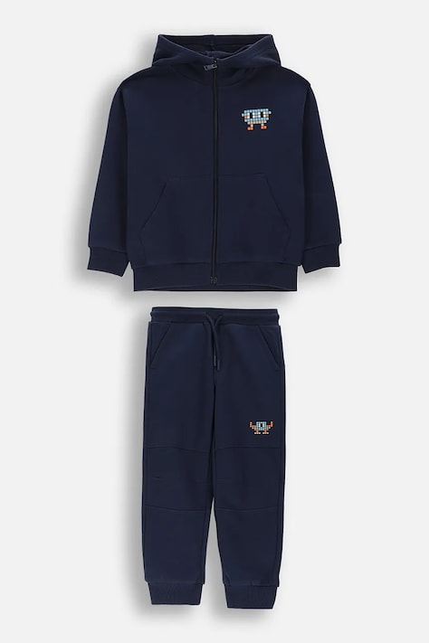 Coccodrillo komplet trenirka za djecu od pamuka mornarsko plava MORE FUN BOY KIDS