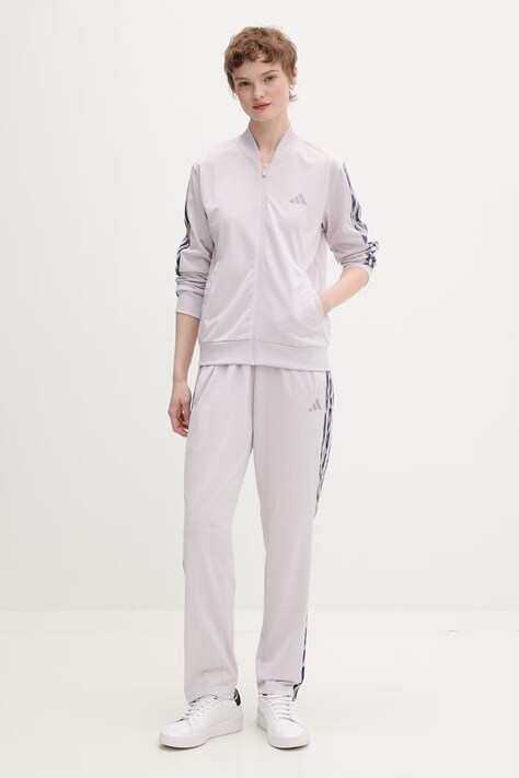 adidas komplet dresowy damski The 3-Stripes fioletowy KB8932