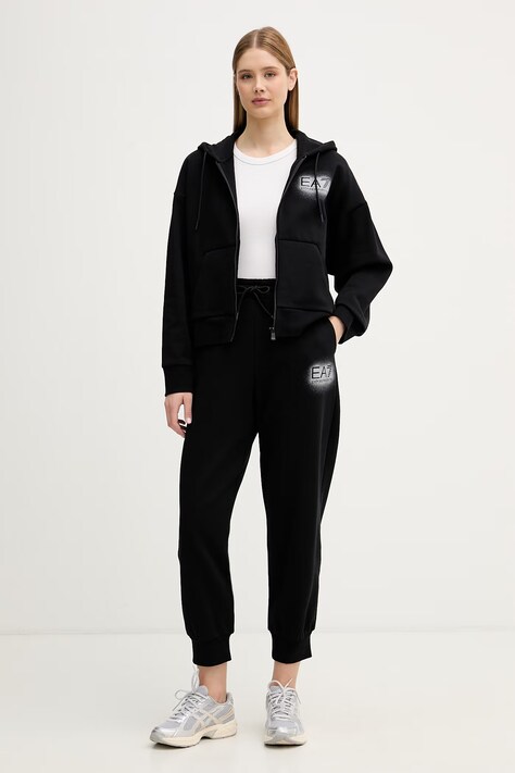 Tepláková súprava EA7 Emporio Armani čierna farba, AF10377.7W000947