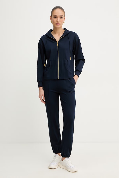 Twinset komplet dresowy damski z wiskozy granatowy 261LL2MAA