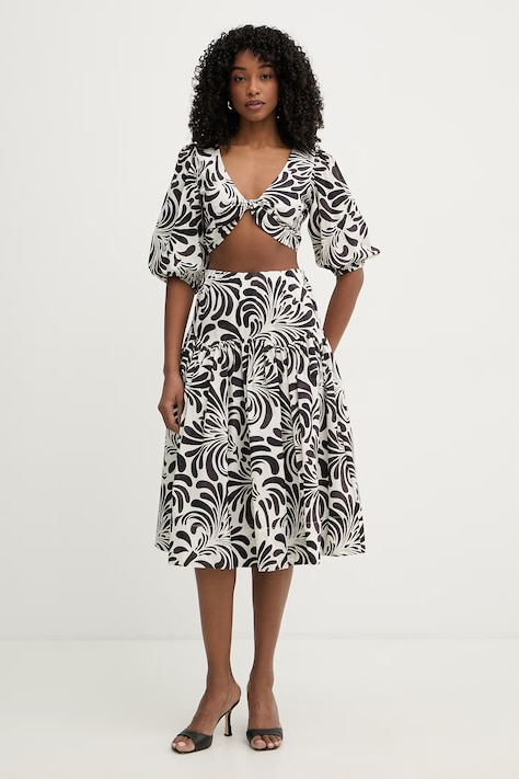 Twinset komplet codzienny damski bawełniany brązowy 261LM2QDD