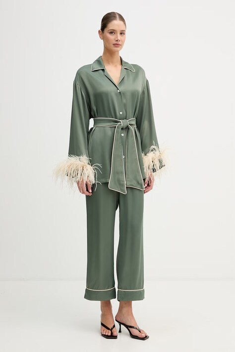 The Sleeper komplet damski z wiskozy zielony MCSP02P022F