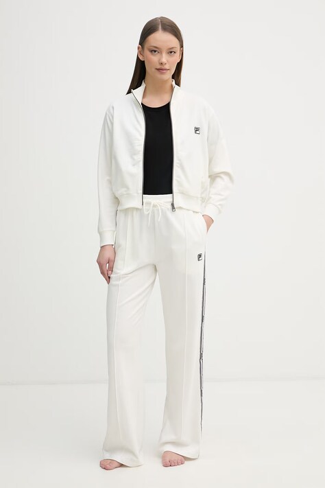 Fila komplet dresowy damski bawełniany beżowy FPS4224