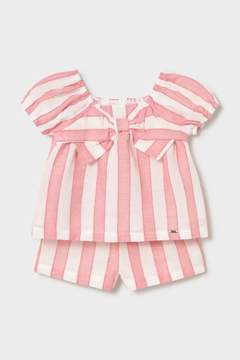 Mayoral komplet bawełniany niemowlęcy kolor różowy 1211