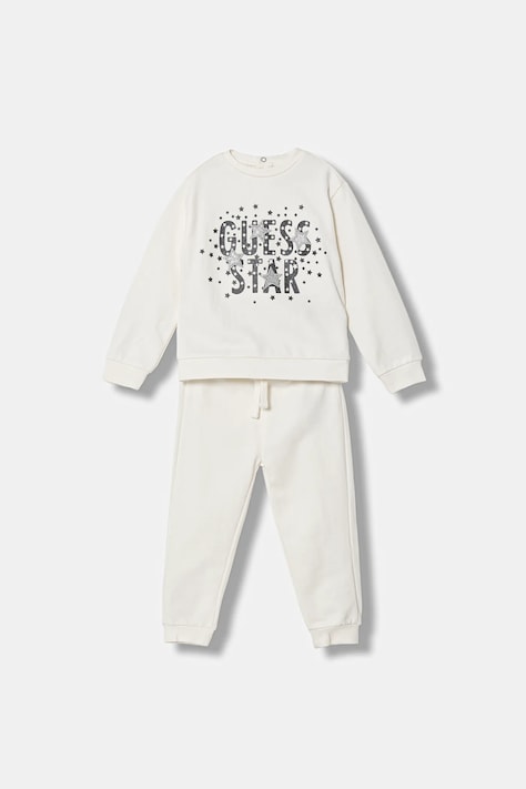 Guess dres bawełniany niemowlęcy 2-pack kolor beżowy A6RG03 KA6R4