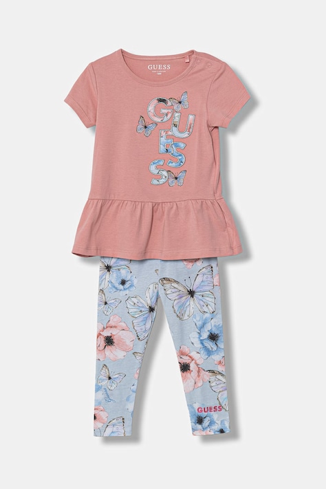 Guess komplet niemowlęcy kolor różowy A6RG09 K6YW4