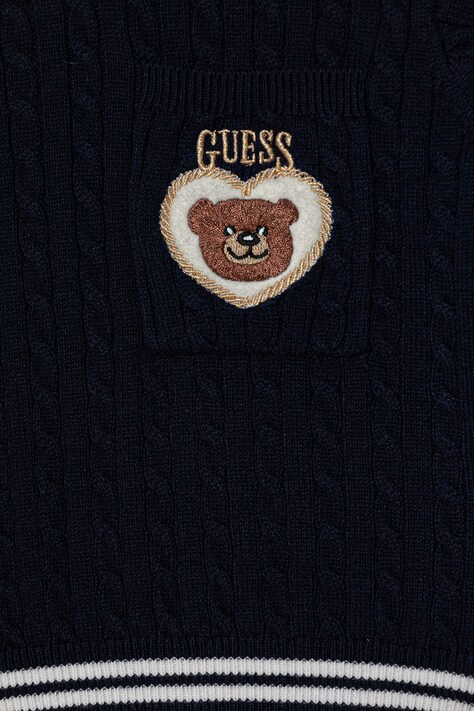 Guess komplet z domieszką wełny dziecięcy 2-pack kolor granatowy K6RG08 Z37L1