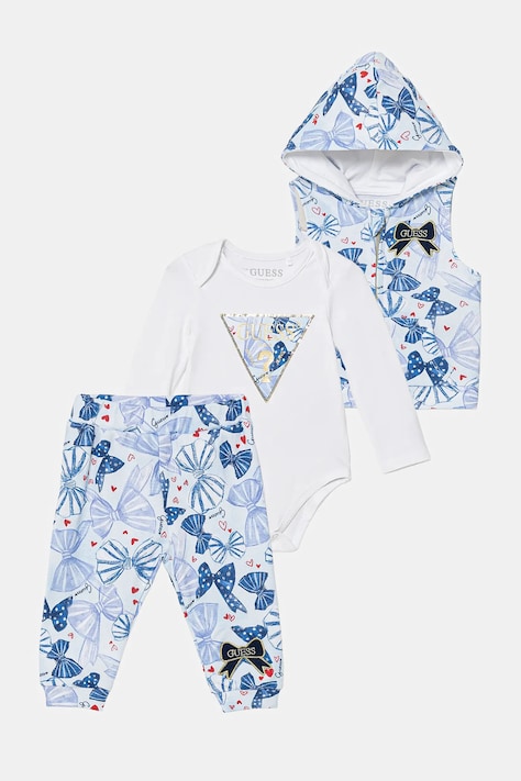 Guess komplet niemowlęcy kolor niebieski S6RG05 KA6W4