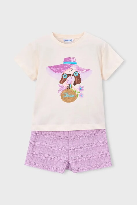 Детски памучен комплект Mayoral в лилаво 3231