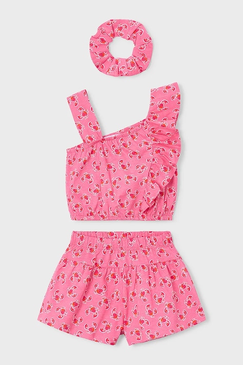 Pamučna dječja trenirka Mayoral boja: ružičasta, 3233