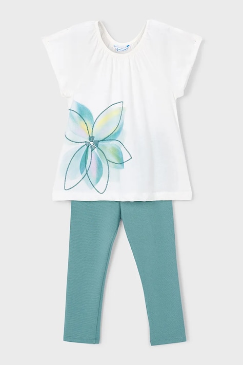 Pamučna dječja trenirka Mayoral boja: zelena, 3723