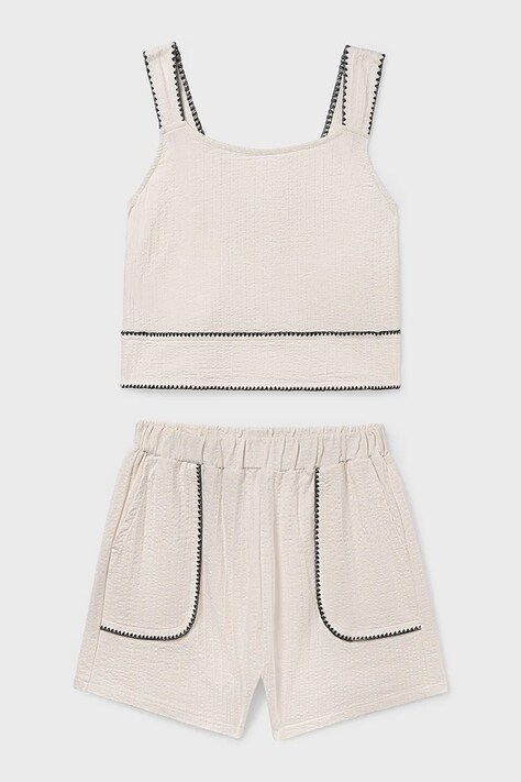 Mayoral komplet bawełniany dziecięcy kolor biały 6213