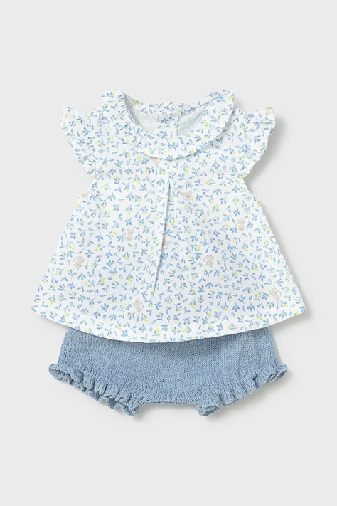 Mayoral Newborn komplet bawełniany niemowlęcy kolor niebieski 1288