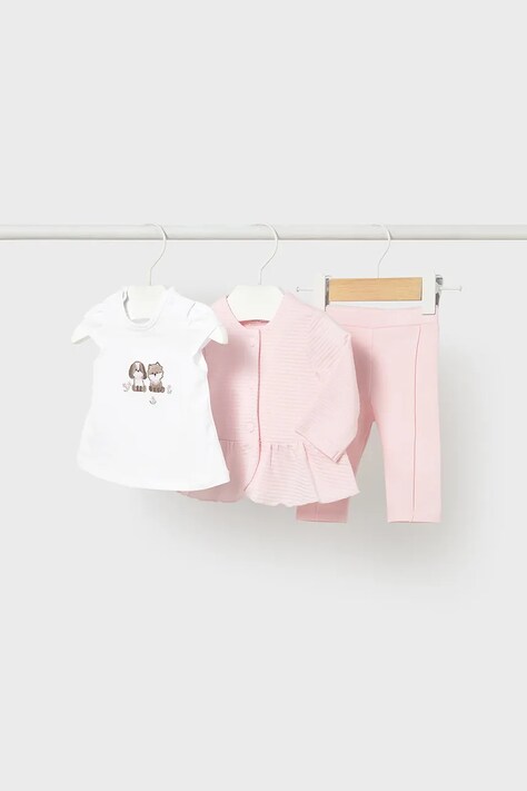 Σετ μωρού Mayoral Newborn χρώμα: ροζ, 1732