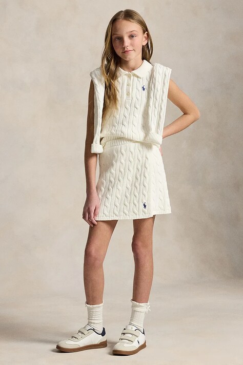 Polo Ralph Lauren komplet bawełniany dziecięcy kolor biały 313A11239002