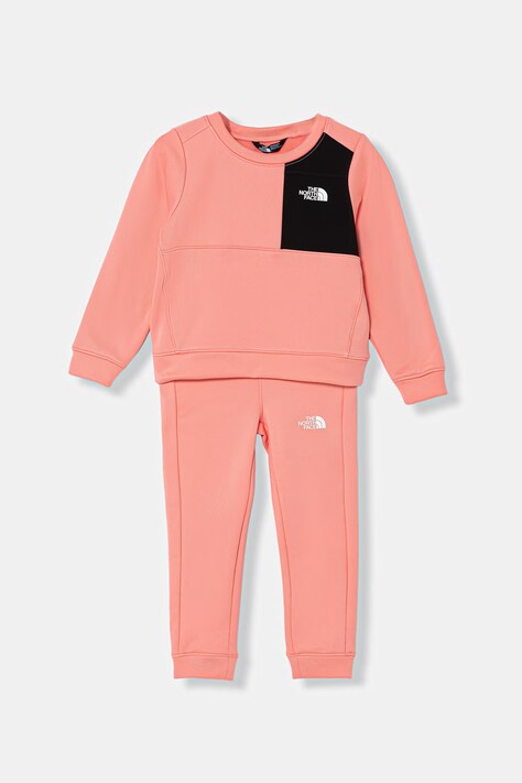 The North Face komplet dresowy dziecięcy KID TNF PERFORMANCE FLEECE SET różowy NF0A8CV0G521