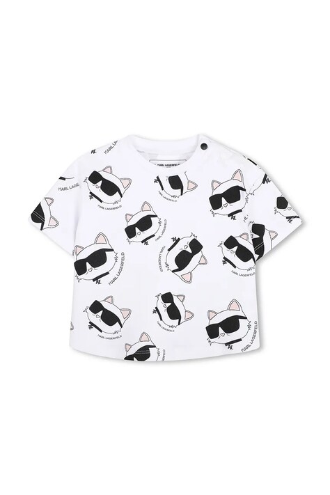 Karl Lagerfeld komplet bawełniany niemowlęcy kolor biały Z31064