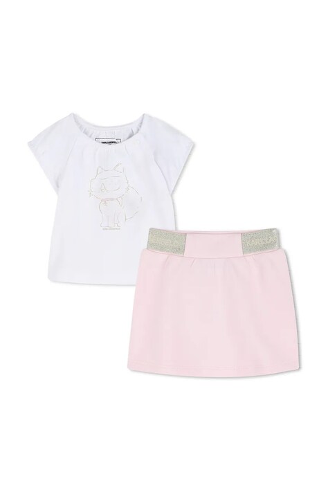 Sada pre bábätká Karl Lagerfeld biela farba, Z31046