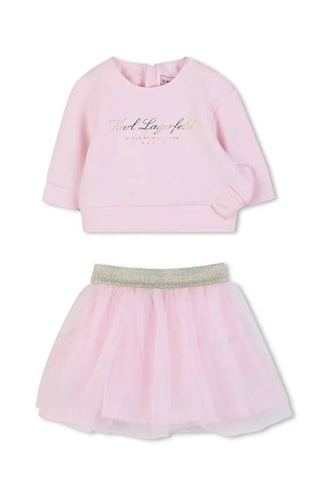 Σετ μωρού Karl Lagerfeld χρώμα: ροζ, Z31048