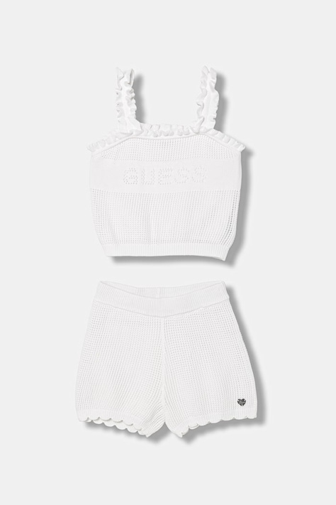 Guess komplet dziecięcy bawełniany biały K6GG06 Z5491