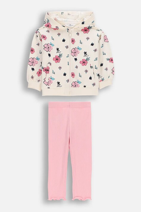 Coccodrillo komplet otroški bombažen rožnat FANTASY SPRING GIRL NEWBORN