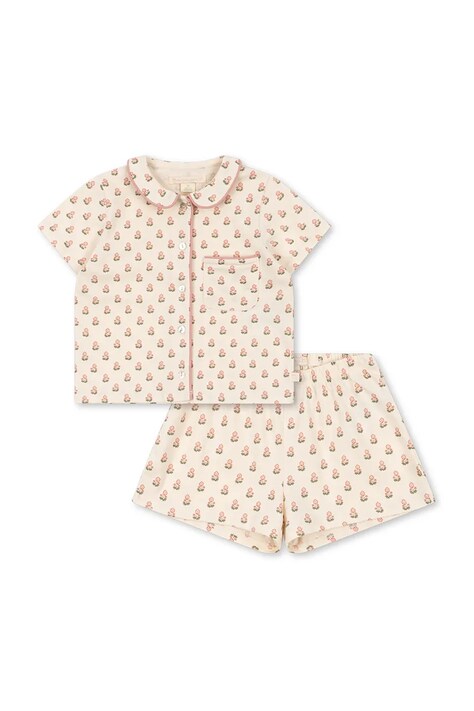 Konges Sløjd komplet codzienny dziecięcy bawełniany PIO SS SET GOTS beżowy KS105520