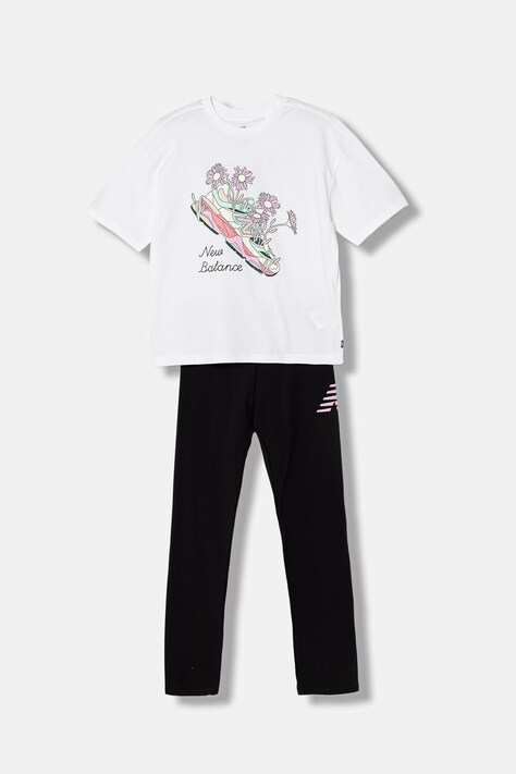 New Balance komplet sportowy dziecięcy czarny YS61H20J