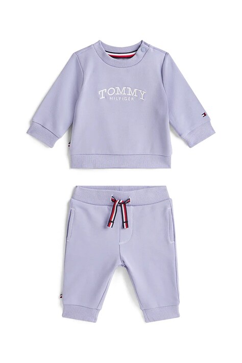Tommy Hilfiger dres niemowlęcy kolor fioletowy KN0KN02162