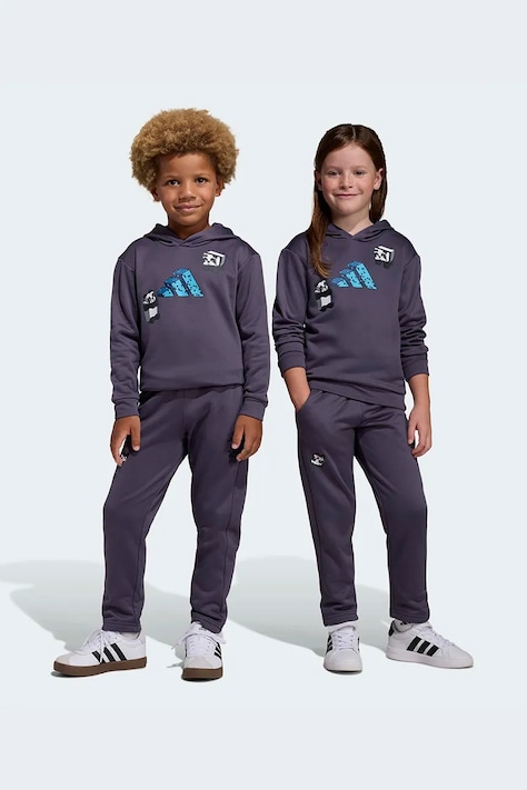 Dětská tepláková souprava adidas Minecraft šedá barva, KA0250