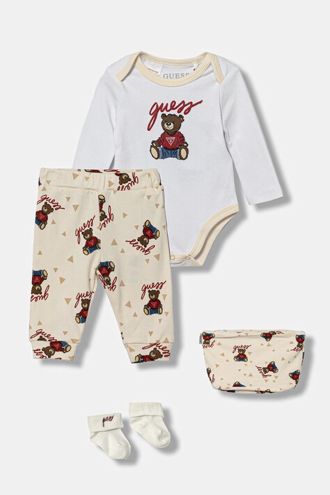 Guess komplet niemowlęcy kolor beżowy H6RW03 KA6W4
