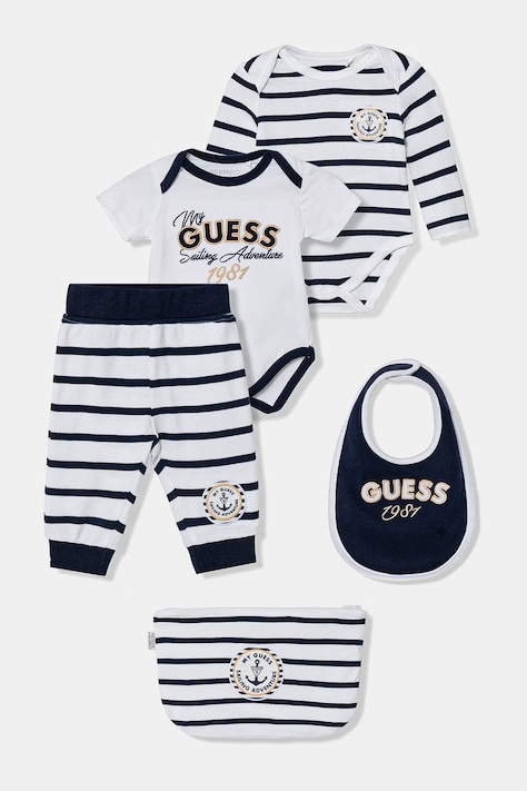 Dětská bavlněná souprava Guess 5-pack tmavomodrá barva, H6RW06 K85Z1