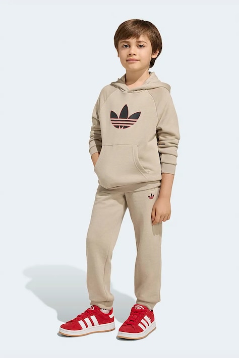 Dětská tepláková souprava adidas Originals béžová barva, KD5772