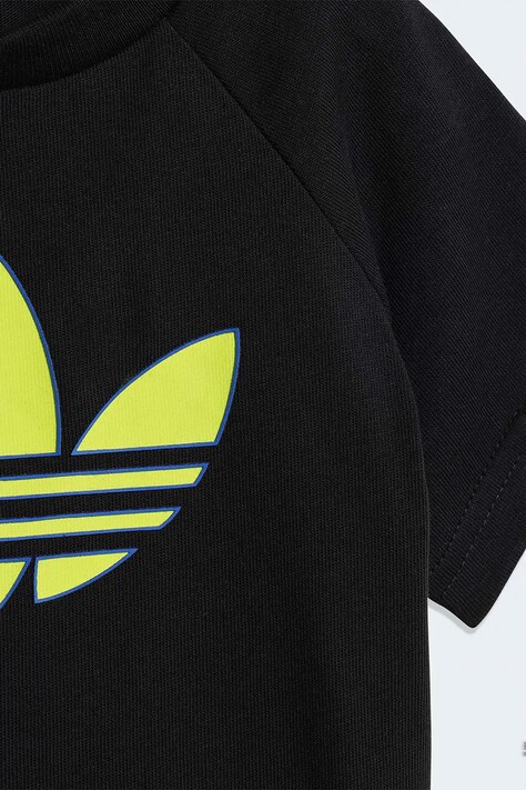 Дитячий бавовняний комплект adidas Originals — SS26-DKK01F, чорний — фото 4