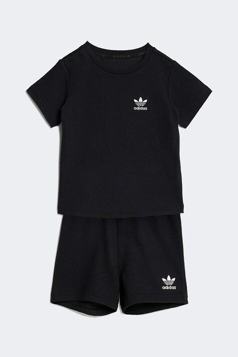 adidas Originals komplet bawełniany dziecięcy kolor czarny KC8040