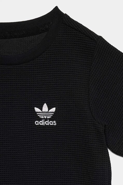 Дитячий бавовняний комплект adidas Originals — SS26-DKK022, чорний — фото 4