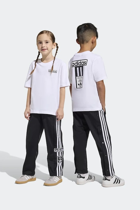 Dětská bavlněná souprava adidas Originals černá barva, KD3991