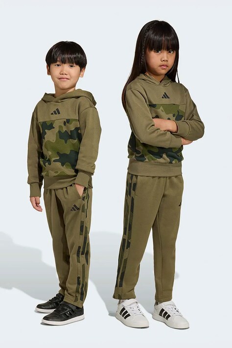 adidas dres dziecięcy kolor zielony KQ8801