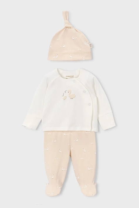 Mayoral Newborn compleu bebe culoarea bej, 1506