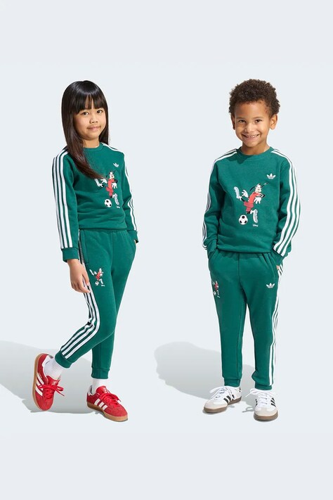 adidas Originals dres dziecięcy kolor zielony KC8430