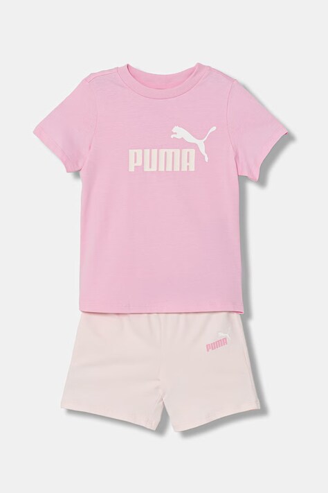 Puma komplet codzienny dziecięcy bawełniany ESS różowy 686285