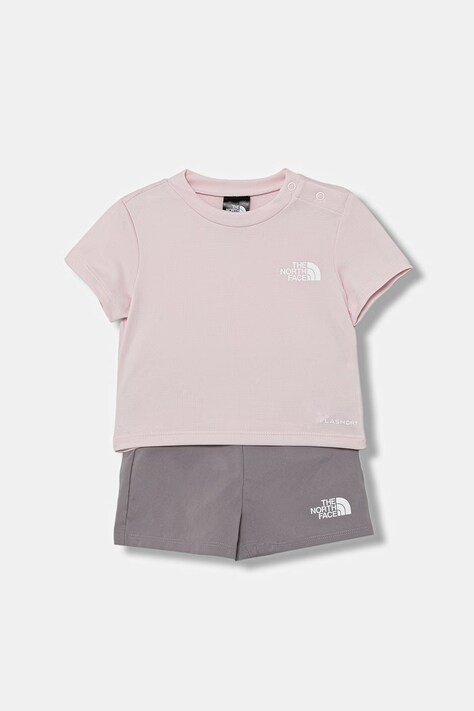 The North Face komplet codzienny niemowlęcy BABY 24/7 SET różowy NF0A8FYRMC11